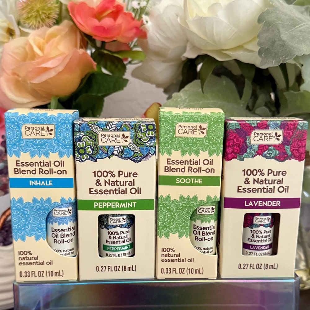 🆕🪷 PERSONAL CARE 4-PIECE ESSENTIAL OIL COLLECTION. BRAND NEW!
